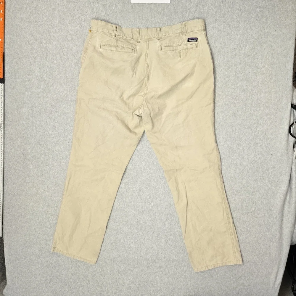Patagonia Men Pants 34 REG Beige Chino Duck Organic Cotton 30